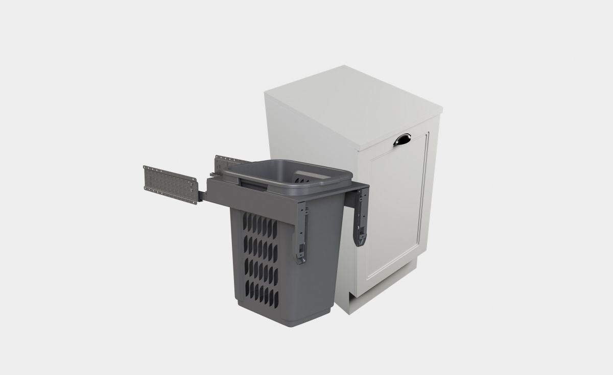 Accessory Cabinet, Single Pull-Out Hamper