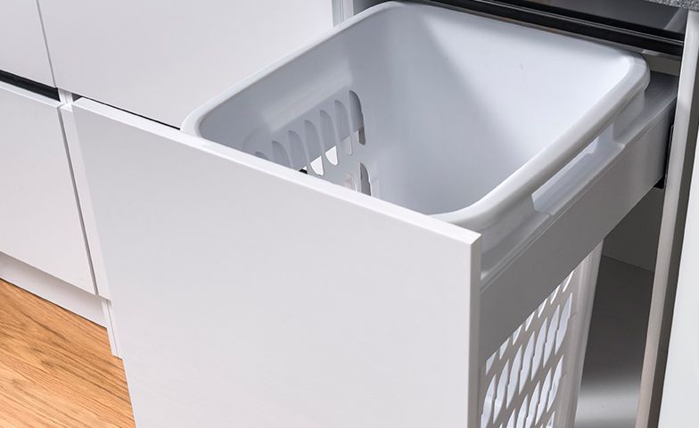 Pull-Out Hamper - White Basket