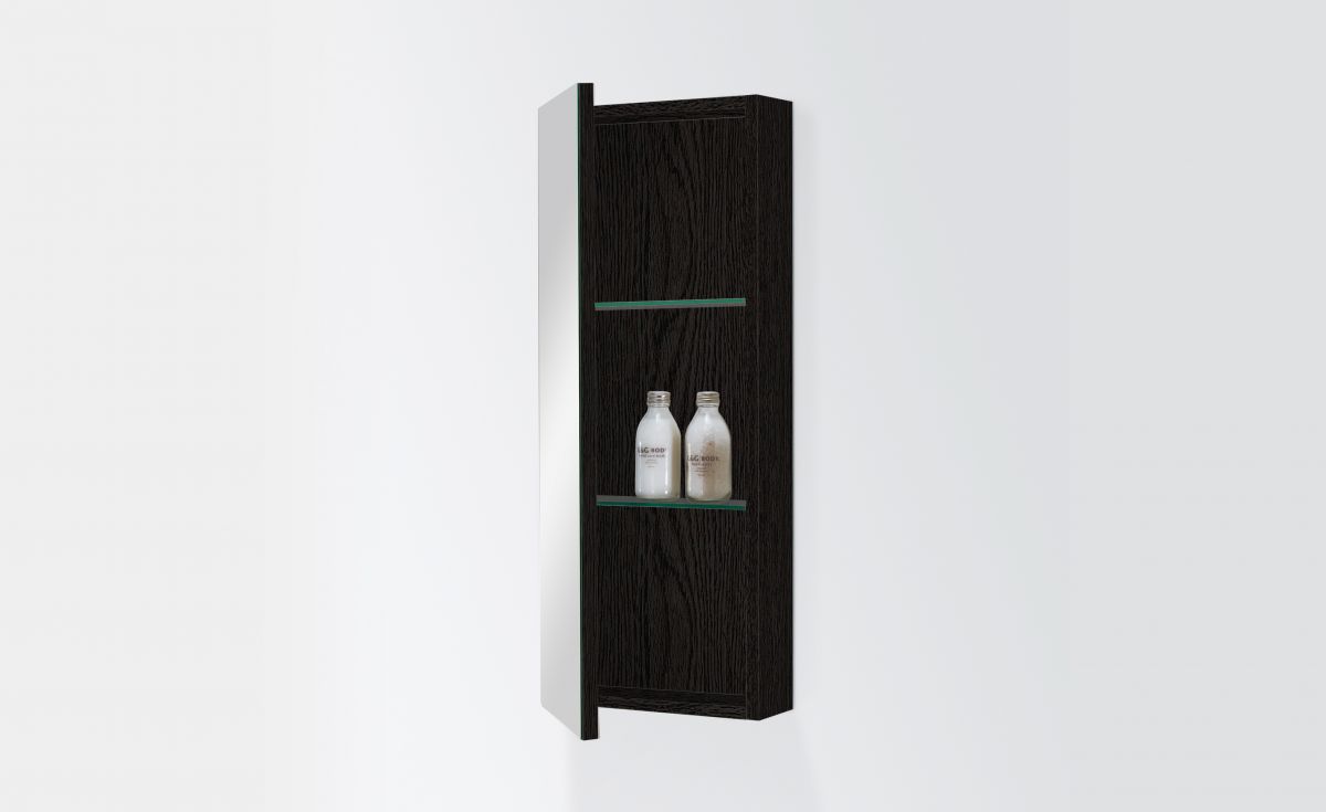 Mirror Cabinet 300 – 1 Door, 2 Shelves