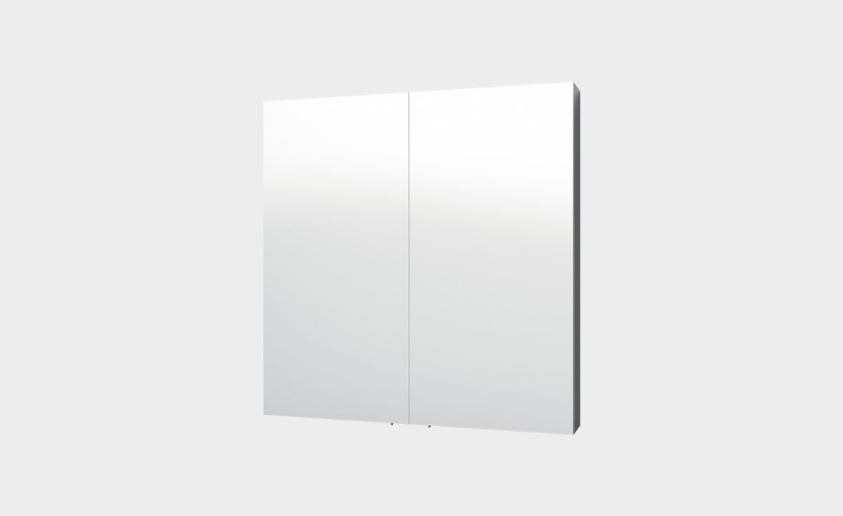 Mirror Cabinet, 750, 2 Doors, 2 Glass Shelves