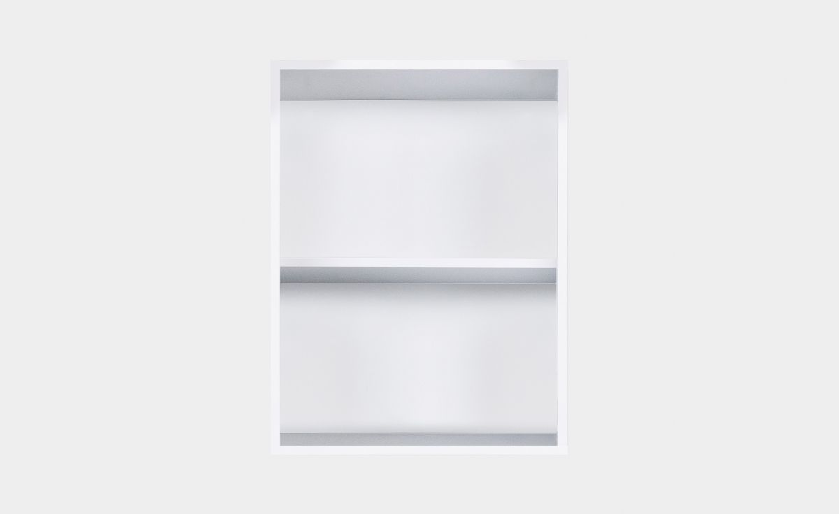 Modern Laundry Open Shelves