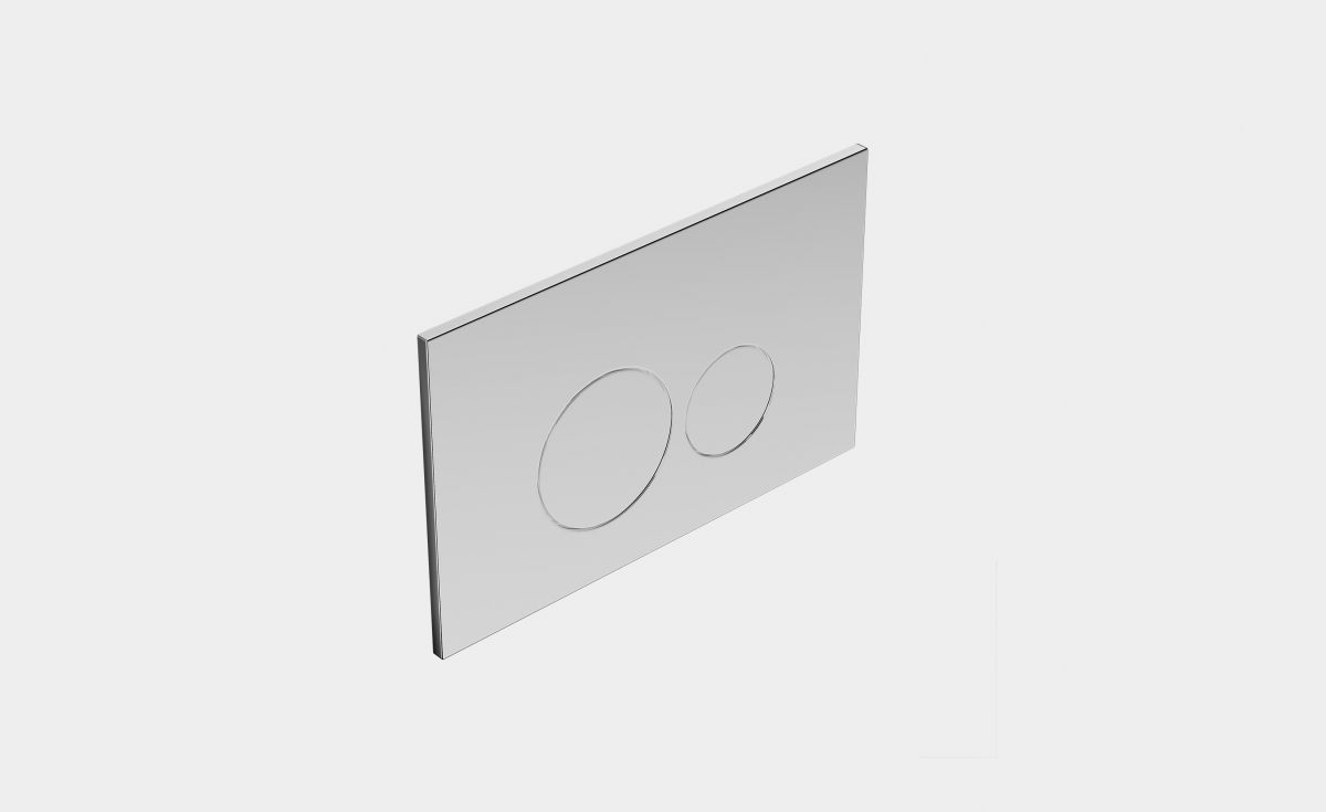 Round Button Flush Plates