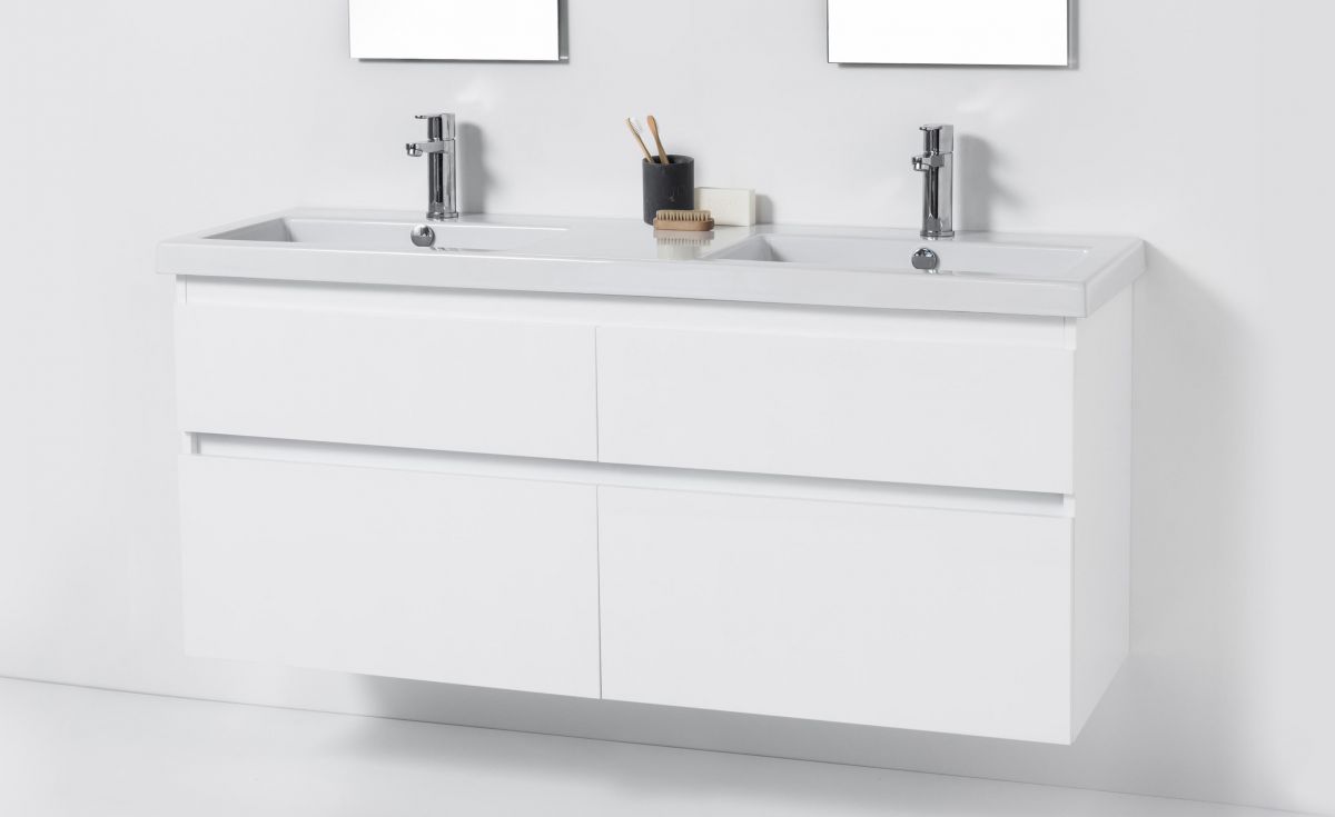 Cangas 1400 Wall-Hung Vanity Double Bowl 4 Drawers