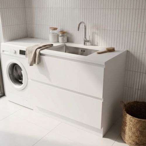 Base Kit - stylish, cost-effective modular laundry cabinetry and smart storage for NZ homes.